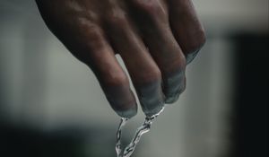 Preview wallpaper hand, water, drops, bracelet, wet