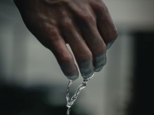 Preview wallpaper hand, water, drops, bracelet, wet