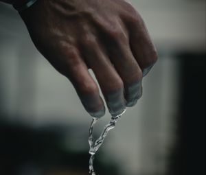 Preview wallpaper hand, water, drops, bracelet, wet