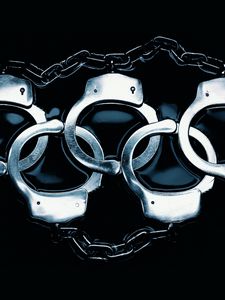 Preview wallpaper handcuffs, round, ring, metal