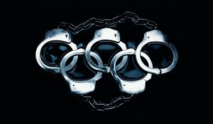 Preview wallpaper handcuffs, round, ring, metal