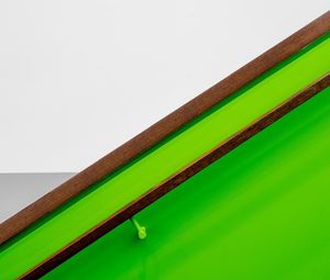 Preview wallpaper handrail, wall, interior, minimalism, symmetry, green
