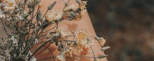 Preview wallpaper hands, bouquet, flowers, tattoo