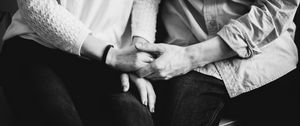 Preview wallpaper hands, bw, love, couple, tenderness