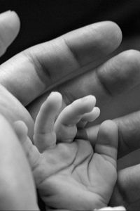 Preview wallpaper hands, child, adult, affection, care