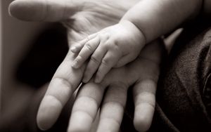 Preview wallpaper hands, child, adult, arm, care