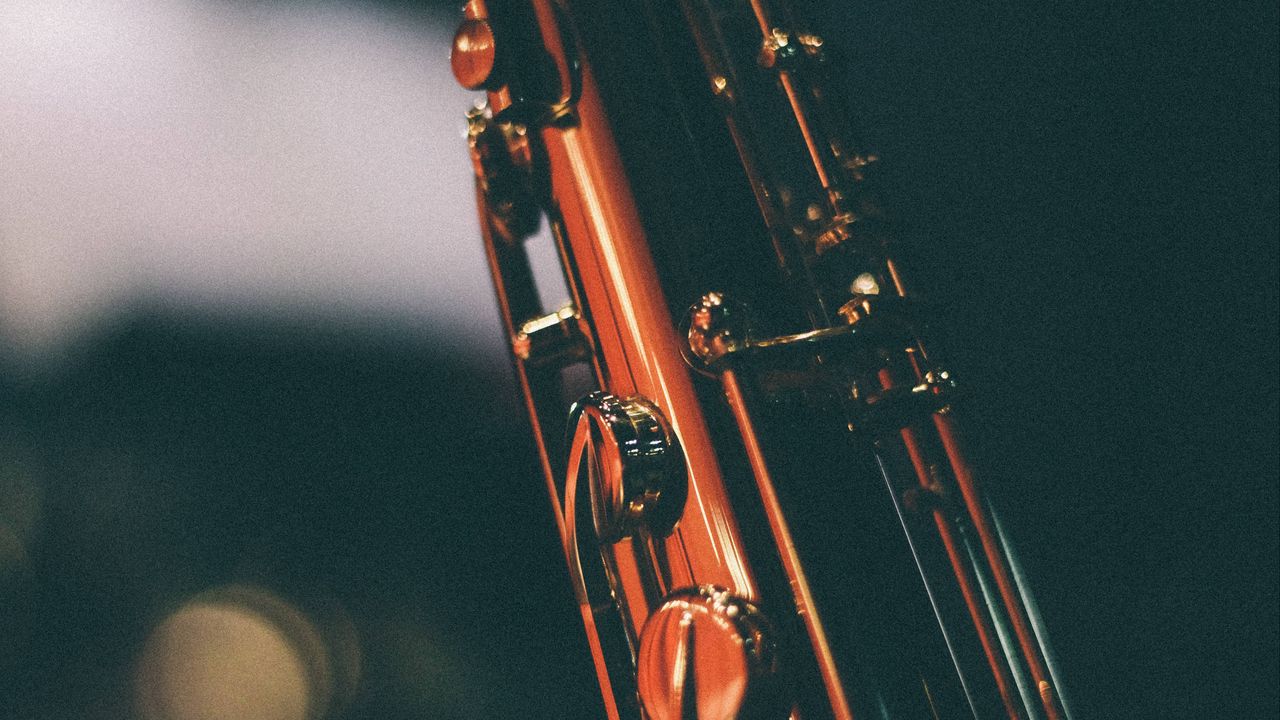 Wallpaper saxophone, musical instrument, keys, housing hd, picture, image