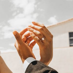 Preview wallpaper hands, couple, touch, rings, love, tenderness