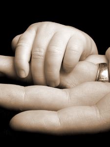Preview wallpaper hands, fingers, baby, bond, family members, ring, family