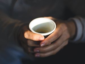 Preview wallpaper hands, fingers, glass, coffee, drink