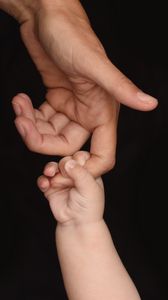 Preview wallpaper hands, fingers, touch, child, parent