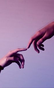 Preview wallpaper hands, fingers, touch, lilac