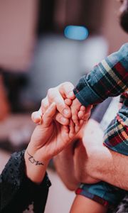 Preview wallpaper hands, fingers, touch, child, family