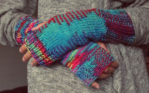 Preview wallpaper hands, gloves, knitted, bright