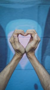 Preview wallpaper hands, heart, gesture, symbol, love