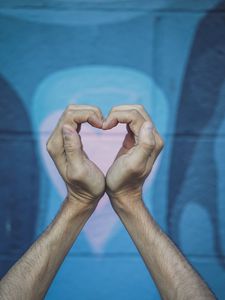 Preview wallpaper hands, heart, gesture, symbol, love