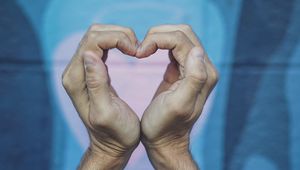Preview wallpaper hands, heart, gesture, symbol, love