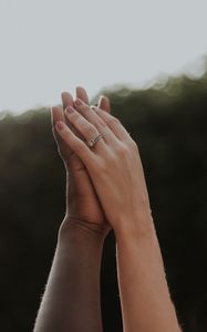 Preview wallpaper hands, love, ring, romance