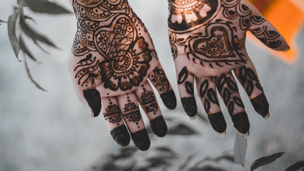 Wallpaper hands, mehendi, patterns, henna