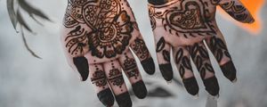 Preview wallpaper hands, mehendi, patterns, henna