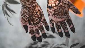 Preview wallpaper hands, mehendi, patterns, henna