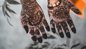 Preview wallpaper hands, mehendi, patterns, henna