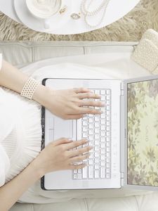 Preview wallpaper hands, notebook, girl, white