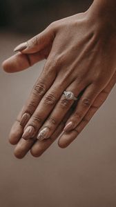 Preview wallpaper hands, ring, couple, touch, tenderness, betrothal