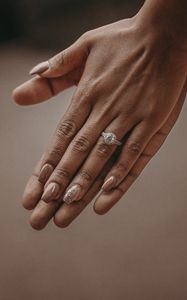 Preview wallpaper hands, ring, couple, touch, tenderness, betrothal