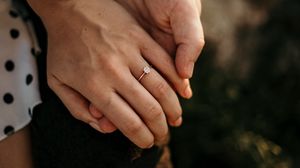 Preview wallpaper hands, ring, tenderness, romance