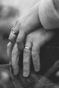 Preview wallpaper hands, rings, couple, love, bw