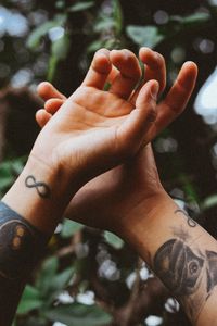 Preview wallpaper hands, tattoo, art