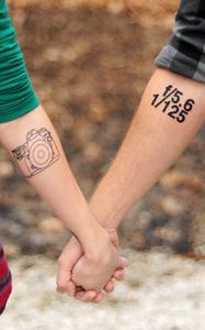 Preview wallpaper hands, tattoos, couple, love, tattoo