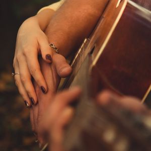 Preview wallpaper hands, touch, love, romance, guitar