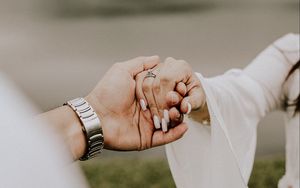 Preview wallpaper hands, wedding, love, ring