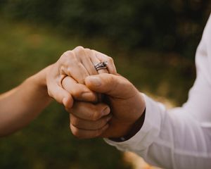 Preview wallpaper hands, wedding, love, touch