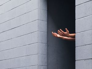 Preview wallpaper hands, window, walls, building