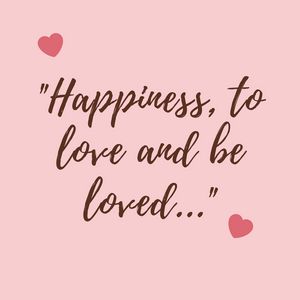 Preview wallpaper happiness, love, feelings, quote, phrase