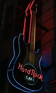 Preview wallpaper hardrock, the inscription, words, neon