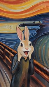 Preview wallpaper hare, picture, art