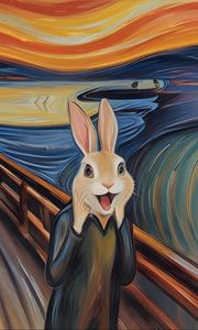 Preview wallpaper hare, picture, art