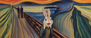 Preview wallpaper hare, picture, art