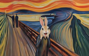 Preview wallpaper hare, picture, art