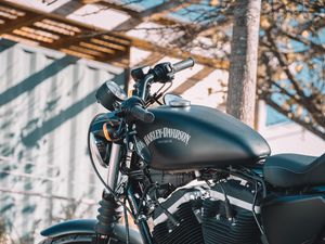 Preview wallpaper harley davidson, bike, motorcycle, side view, transport