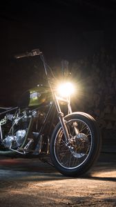 Preview wallpaper harley davidson, motorcycle, bike, light