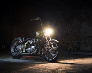 Preview wallpaper harley davidson, motorcycle, bike, light