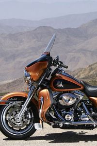 Preview wallpaper harley davidson, motorcycle, bike, view