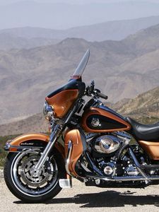 Preview wallpaper harley davidson, motorcycle, bike, view