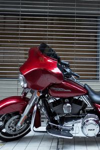 Preview wallpaper harley davidson, motorcycle, style, bike, side view