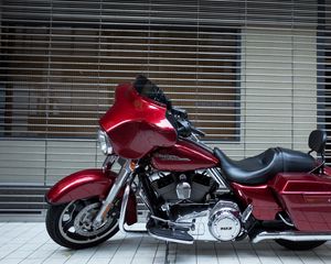 Preview wallpaper harley davidson, motorcycle, style, bike, side view